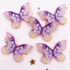 NIEUW 10PCS FILT Fabric Glitter Paillette kleurrijke schattige vlinderapparaat bruiloft diy naaipatch accessoires diy ambachtelijke benodigdheden