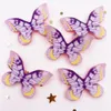 Neue 10pcs Filz Stoff Glitzer Paillette Bunte niedliche Schmetterling Applique Hochzeit DIY NEWING PATTION Accessoires Diy Bastelmittel