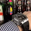 Luxe designer horloge Mechanische horloges Zwitserse automatische bewegingsspiegel Sapphire geïmporteerd rubber polshorloge T867