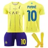 Soccer sets / Tracksuits 2324 Al-Nassr FC Stadium Home Football Jersey C luo No. 7 10 Mane Away Children's Sports Sports