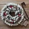 Kerst Pine Cone krans hangend draagbare PE hangende led kerstdeur slingerdeur slingermas boomhangende ornament voor huis