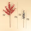 1 pc Artificial Berry Fake Red Berries Cherry 4 Colors Christmas Flower Floeben for Home New Year Christmas Decoration