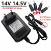 범용 전원 공급 장치 어댑터 14V 14.5V AC/DC 어댑터 110V 220V ~ 14.5 V 볼트 어댑터 4PCS 잭 플러그 변환기 헤드