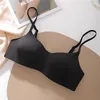 Yoga outfit tunn sömlös kvinnors bh Tryck upp underkläder Tube Top Bras Lingerie Beauty Back Support Non-Wire Solid Comfort Elastic Female