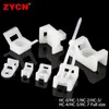 100Pcs Cable Tie Mount Base HC-2 HC-4 Plastic Fixed Seat Saddle Type Wire Holder USB Charging Data Line Winder White Buckle