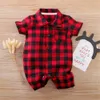 Zafille Baby Rompers Plaid Vêtements pour les nouveau-nés garçons Sleeping Sleeping Spring Suit pour enfants Girls Formitations Casual Boys Baby Crawlers