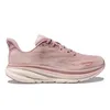 Hokah One One Bondi 8 Chaussures de course HOK pour hommes Femmes Clifton 9 Carbon X 2 RUNES ROSE BLANC RUNNERS SALAITE