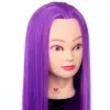 NEATLAND 30 pouces coloré mannequin tête Purple Rainbow Long Hair Training Head Professional Hair Styling pratiqué