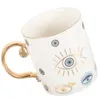 Kaffeetassen Kaffeetasse Retro Wasser Personalisierte Keramikmilchmilchbecher einzigartige Vintage -Tassen Latte Schokolade Dekorative