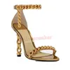 High Quality Tomlies fordlies heel Designer Women sandals pump Padlock Summer sandal heels heels shoes wedding ankle dress strap open metal pointed toe