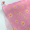 A4 20*30 cm Glow in The Dark Daisy Floral Stampato Fine Fea Incuola Fuce in pelle Fucile in pelle scintilla Bilancia fai -da -te Orecchino