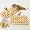 Other Bird Supplies Funny Pet Parrots Grinding Chew Toy Wood Training Natural Keyboard Molar For Tearing