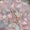 150x100 cm Cherry Blossom Tessuto in tulle Mesh Patern illusorio per Decorazioni per feste di compleanno fatte a mano della gonna per bambini fai da te