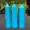80-100G Natural Turquoise Crystal Wand Pink Quartz Point Gemstone Tower Mineral Healing 1st