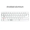 Teclados 2.25U Placa de liga de alumínio de mudança esquerda 60% Dz60 Placa para teclado mecânico DIY Placa de aço inoxidável GH60