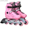 Wbudowane rolki łyżwiarki łyżwiarki łyżwiarki Dziecko Dziecko 4-kołowe trampki Początkowe buty rollerowe buty chłopięcy dziewczynka urodzin