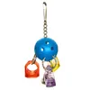 3pcs Fun Parrot jouet oiseau suspendu balle avec anneau résistant à la morsure Toy jouet interactif Parrot Traine Juguete Para Pajaros