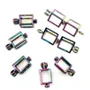 10PCS Simple Charm Cube Pearl Cage Locket Aromatherapy Diffuser Pendant Accessory For Gift Necklace Keychain Jewelry Making