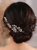 5pcs Handmade Wedding Bride Simple Dainty Richestones Hair Pins Prom Prom Hear Headpied Coils Clips Hicestone Hair Accessoires