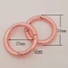 2pcso anneau rose rose sac crochet rond carabiner clip clip déclencheur de la gâche