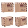 10pcs Aircraft Forme Kraft Paper Candy Box thème de voyage Boîte de bonbons