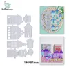 Inlovearts City Building Metal Cutting Dies Decor Card Greeting Card House Pochy Diy Scrapbook Paper Photo Album Craft Template Die