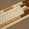 Аксессуары 149 клавиш кошка капучино тема вишневой профиль PBT Материал коричневый для механической клавиатуры
