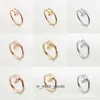 Top end Designer rings for womens Classic Ring Fashionable and Versatile Popular the Style with Diamond Embedding Couple Style Ring Original 1:1 With Logo