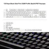 Acessórios 133 key white pbt keycap backlit rgb oem perfil impressão lateral brilho através de keycaps para cereja mx teclado de jogos mecânicos