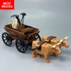 Set Sale Moc Bricks Cattle Horse Cart Oxen Town Farm House Accessory Assembled Building Block Toys Kids Gift Plastic Dolls