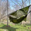 Hammocks Lightweight camping hammock with mosquito net automatic quick opening nylon hammock used for outdoor mosquito proof hammockQ