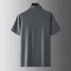 8xl 7xl 6xl Summer Ice Silk Pola traspirante uomo Magliette a petrolio a piombo a manicotto corto Shirt di oversize da uomo a padella sciolta camicie 240402