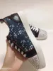 Scarpe casual Inchiostro Sneaker da uomo Sneaker Mixed Silver Spikes Man Lace-Up Design Piattaforma piatta comoda moneta unisex