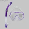 Дайвинг-маски Профессиональная подводная маска для дайвинга Scuba Diving Goggles Высококачественные всеотлитые сноркелины силиконовой дайвинг маска Y240410