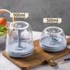 500/900 ml di taglio vegetale elabotto manuale di elicola per elicola rotazione a fessura di frutta di aglio frullatore di gadget gadget macinaca