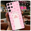 Cat Dog Paw Design Case voor Samsung Galaxy S23 S22 Ultra S9 S10 Opmerking 10 Plus Opmerking 20 S21 Ultra S20 Fe Telefoon Coque