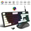 Combos L98 Wireless Keyboard Maussatz 104Key 2,4G wiederaufladbare Tastatur mit Maus 1600DPI Buntes GGB RGB Backs Lit. Dropshipping