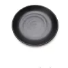 Mélamine Round Black Plastic Play Dinner Assiette Plats de nourriture Sushi Sushi Ajouter Ajouter Affaire Plateau de thé Plateau pour la vaisselle de la fête