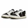 Livraison gratuite avec la boîte 1s Faible chaussures Mocha inverses pour hommes femmes olive 1s Phantom Black Wolf Grey UNC PANDA Lows Sports Sneakers Mens Mentes Féchers 36-47