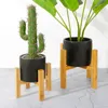 Plant Stand Flower Pot Planter Holder Trä Hållbar Växtblommor Display Stand Hylla Rack Container Shelf Inomhus Utomhusverktyg