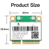 Cards WiFi 6E 5374Mbps Mini PCIE WiFi Card AX210 BT 5.3 Tri Band 2.4G/5G/6Ghz 802.11AX Wireless Network For Desktop/Laptop Win 10/11