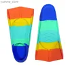Tauchzubehör 18 Color Professional aufblasbare Schwimmflossen Paddel Blade Silikon Kurzkinder und Herren Flip Cap Childrens Wasser L Y240419 Igxs