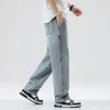 Heren jeans high street retro gradiënt en dames trend baggy rechte poten broek