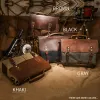 Markroyal Vintage Crazy Horse Leather Canvas Messenger Bags Laptop Portfölj Crossbody Satchel Bag Dropshipping