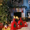 Hot ! New Creative Santa Claus Sack Gift Presents Bag Christmas Tree Candy Bags Wine Stocking Bottle Gift Bag Xmas Decoration