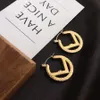 18K Altın Kaplama 925 Şerit Tasarımcıları Stud Cunring Gem Elmas İnci Mektubu Marka Marka Kadın Tassel Kristal Küpe Düğün Partisi 244t