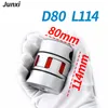 GS38 GR D80L114 커플러 알루미늄 플럼 유연한 샤프트 커플 링 모터 커넥터 80mm 114mm CNC 유연한 커플러