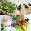 Jungle Wild Animal 3D Torta 3D Foglie di tartaruga Foglie di fondente silicone Strumento di stampo per bambini per la festa per bambini Decorazione