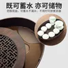 Çay Tepsileri Gianxi Çin Doğal Bambu Tepsisi Su Depolama Kurulu Basit Yuvarlak Set Plaka Aksesuarları