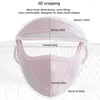 Brede rand hoeden dames zomer zon hoed met mesh ademende zijden masker outdoor werknemer anti-uv vol gezichtsheksel zonnebrandcrème zonneschade fietspap